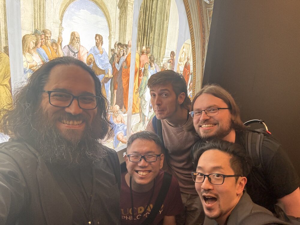 Five LLEMMMa members at the 6th Taiwan Philosophical Logic Colloquium, Taipei, October 2025